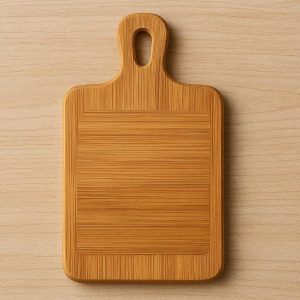 Compact Bamboo Cutting Board with Handle