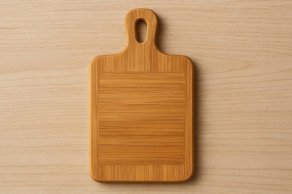15 Compact Bamboo Cutting Board with Handle